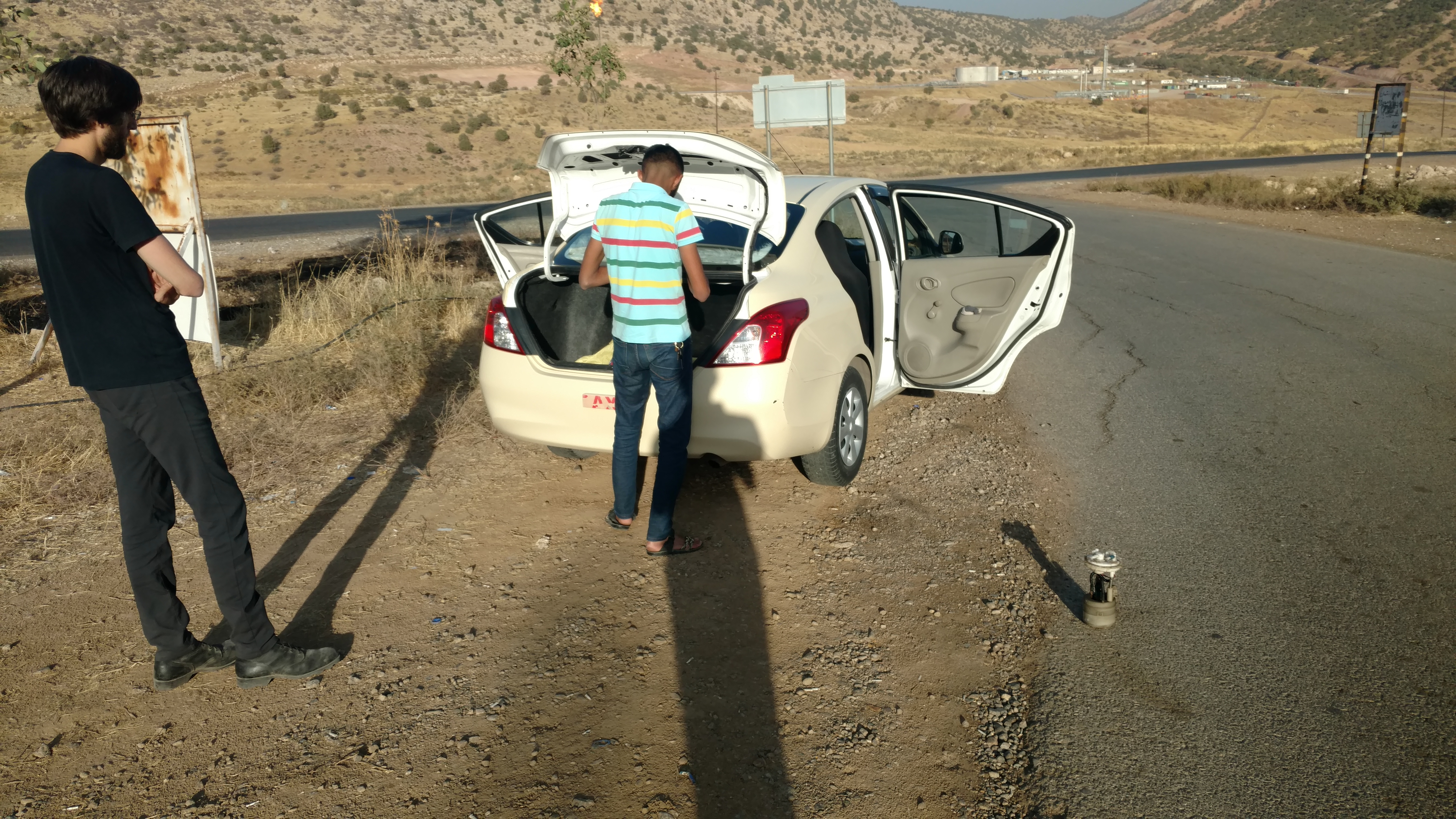 Our car broke down on the way to Lalish