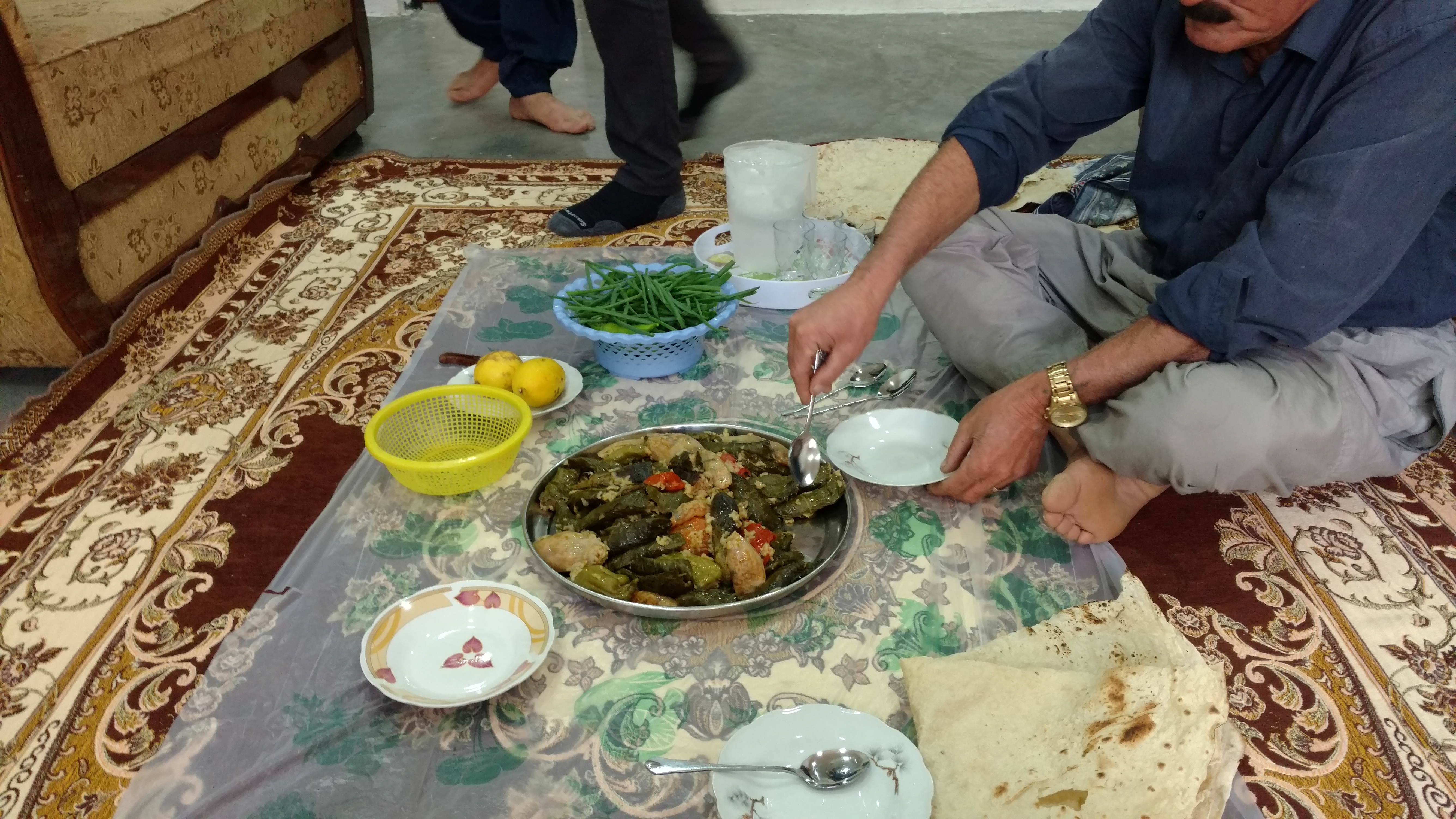 Lunch with Hiwa's family in a small hamlet in Iraqi Kurdistan