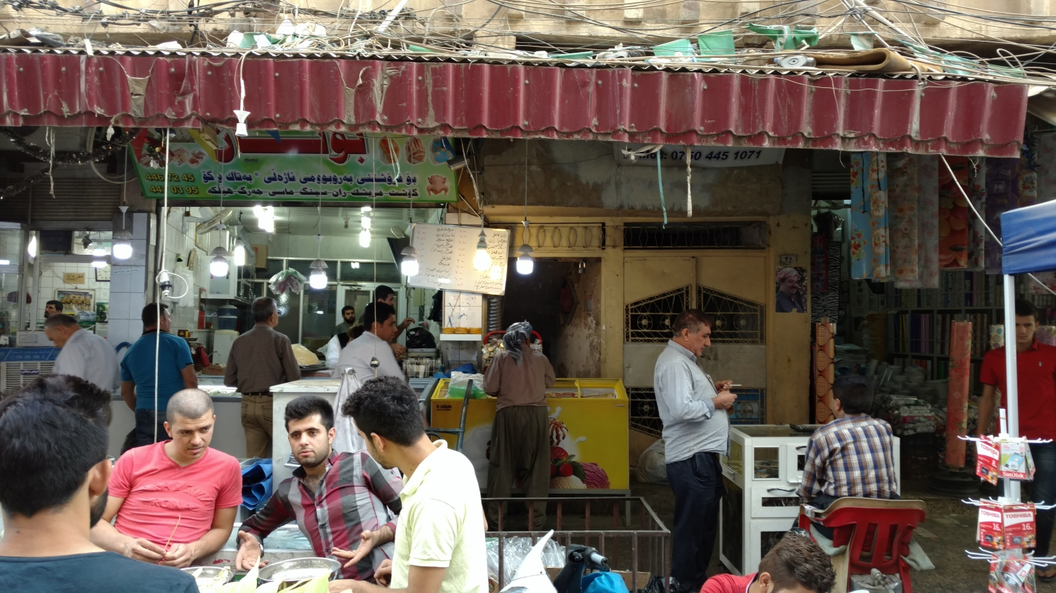 market scene in Slemani, Iraq