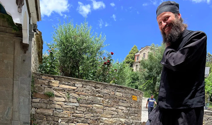 A monk in Karyes